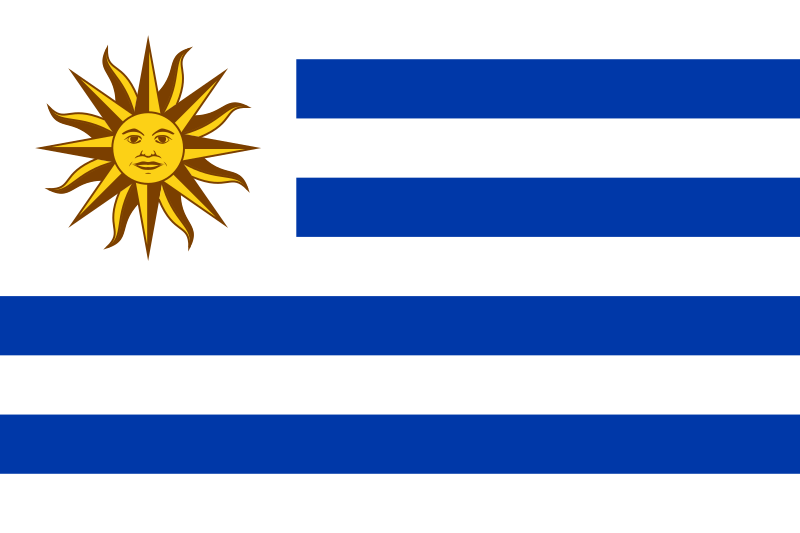 Uruguay flag.