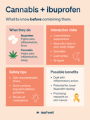 Is it safe to mix ibuprofen and weed?