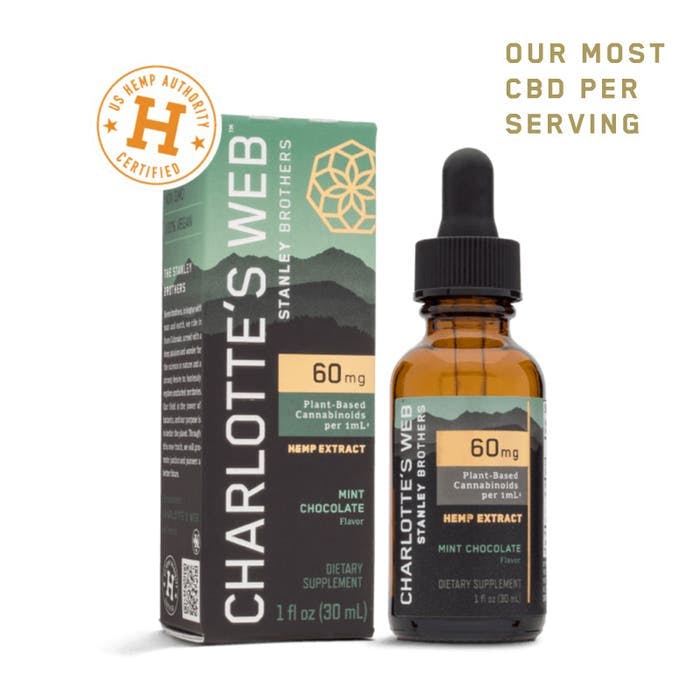 Charlotte's Web CBD Oil. 60 mg per ml (1800 mg per 30 ml).