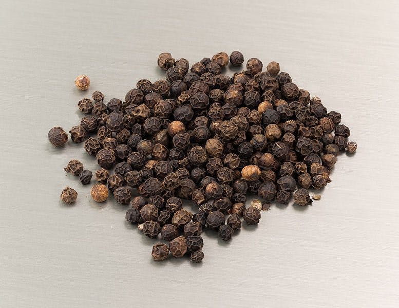 Black peppercorns. Black pepper contains the terpene beta-caryophyllene, which is also in cannabis and is a CB2 receptor agonist.