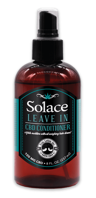 Solace leave-in CBD conditioner.