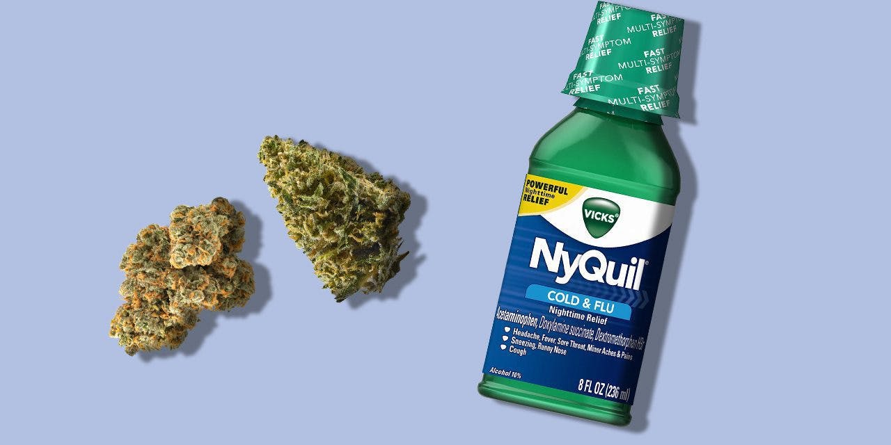 cold medicine NyQuil with marijuana