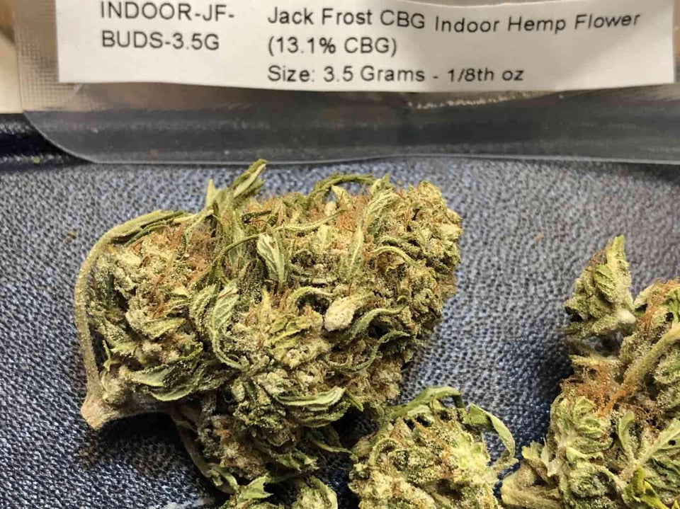 Jack Frost - high cannabigerol (CBG) cannabis variety.